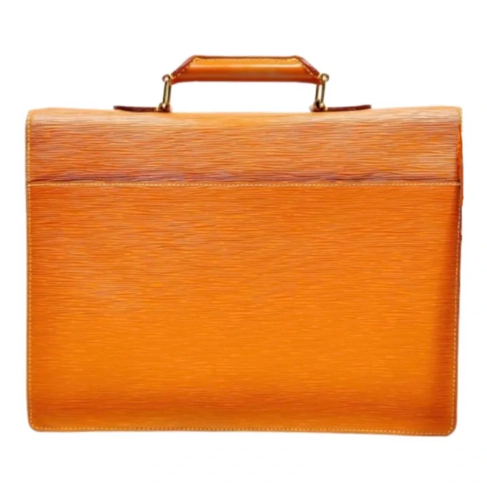 LOUIS VUITTON Ambassador Business Briefcase Cipango Gold Epi Leather Laptop Bag